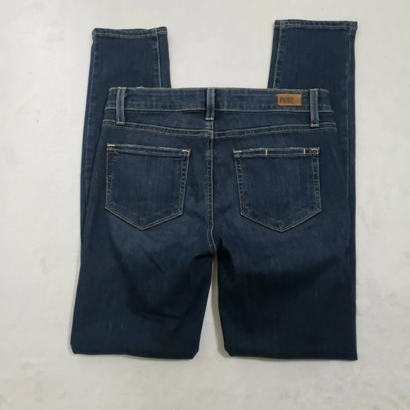 PAIGE Skyline Ankle Peg Dark Wash Jeans - Picture 4 of 9